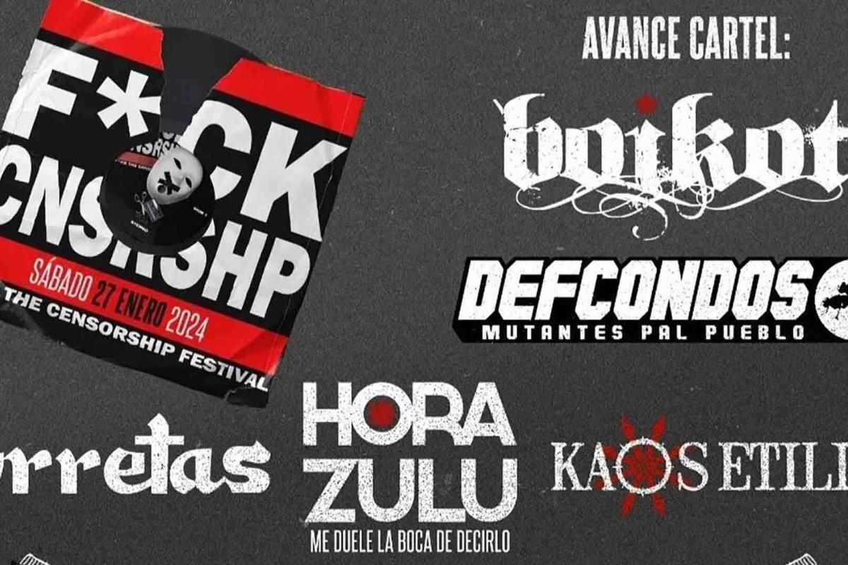 Primera tanda de confirmaciones del F*ck The Censorship Festival 2024