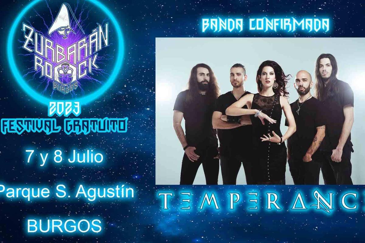 Temperance, nueva confirmación de la sexta edición del Zurbarán Rock Burgos