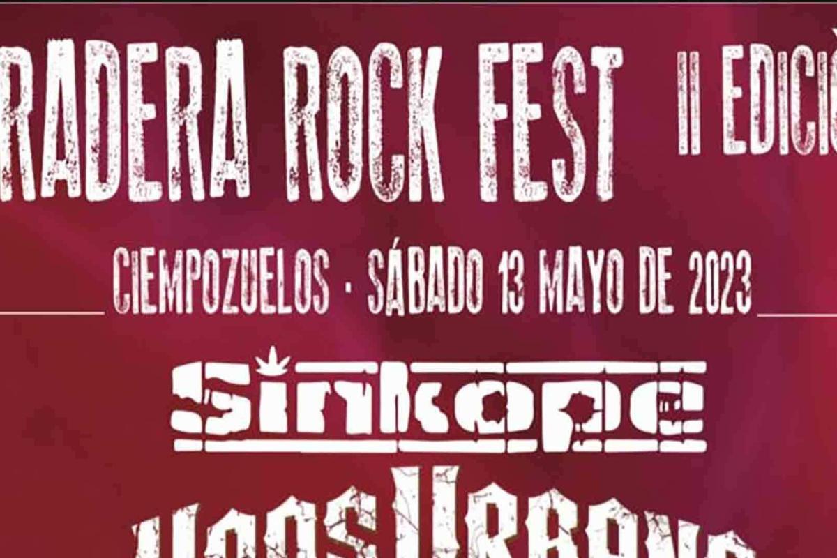 Cartel de la segunda edición del Pradera Rock Fest