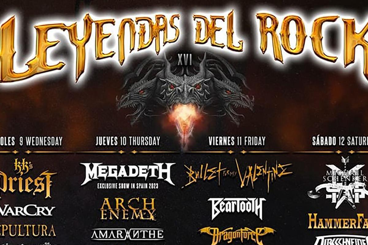 Distribución de bandas de la decimosexta edición del Leyendas del Rock