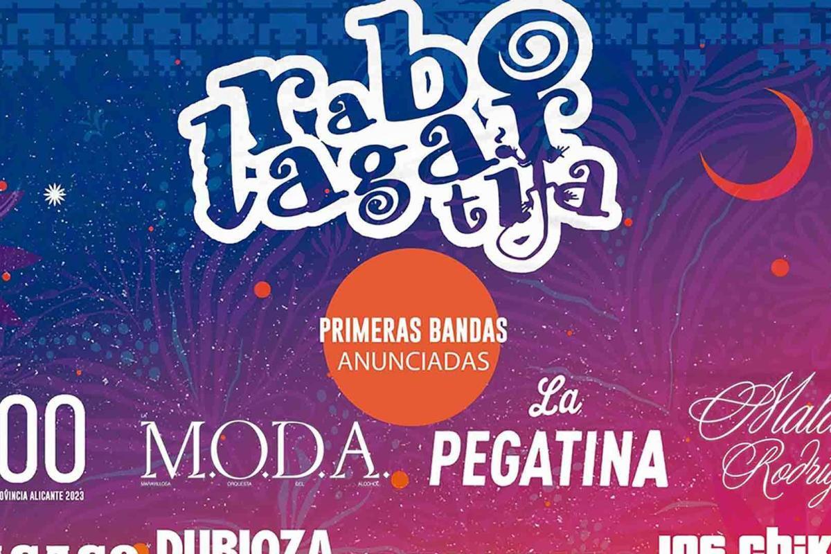 Cartel provisional del Rabolagartija Festival 2023