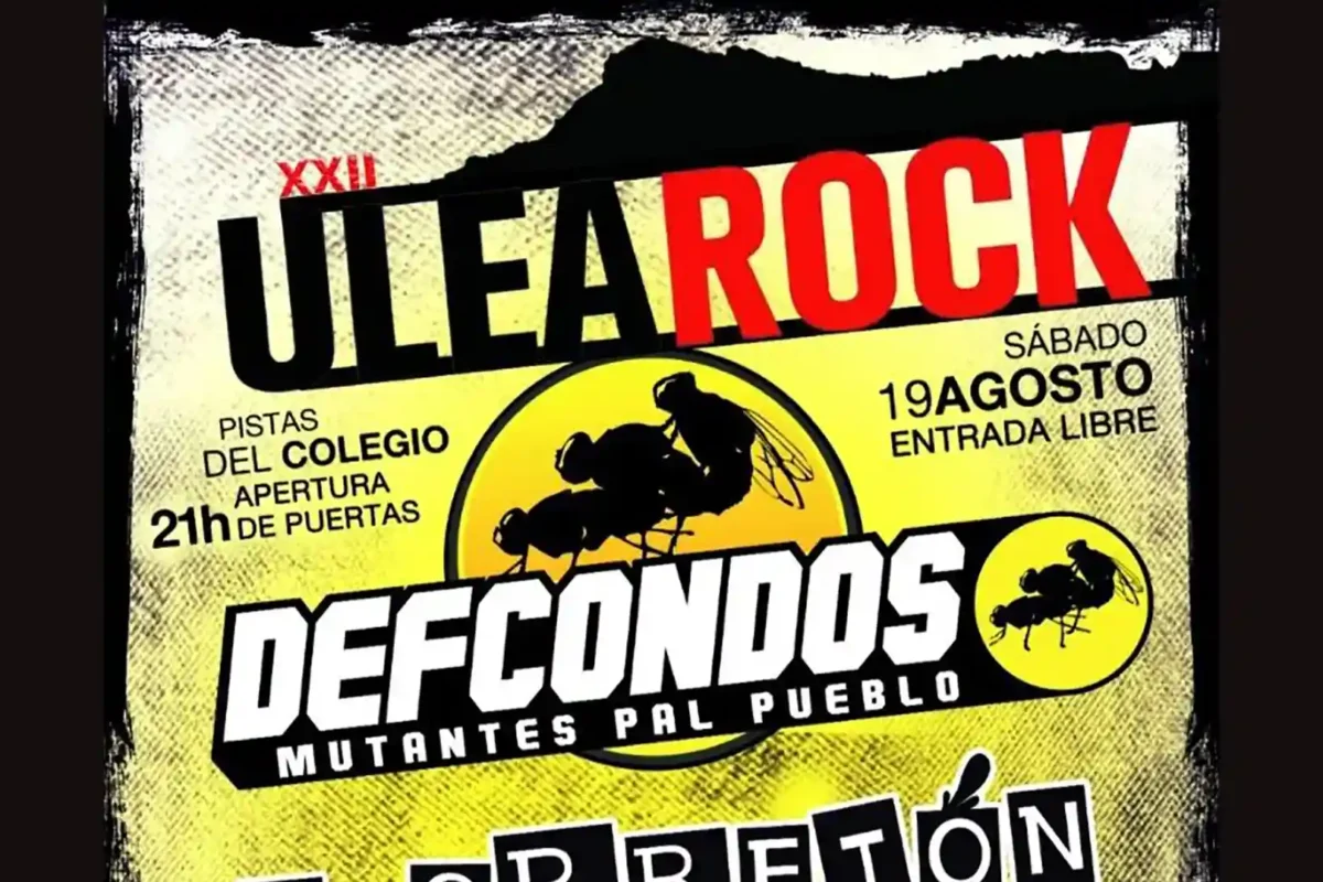 Cartel de la vigésima segunda edición del Ulea Rock