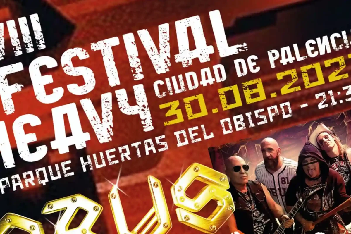Cartel de la octava edición del Festival Heavy “Ciudad de Palencia”