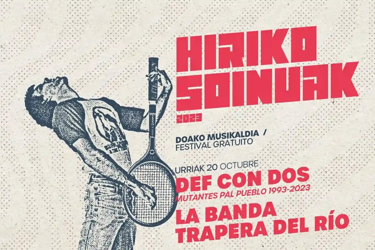 Cabezas del cartel del certamen Hiriko Soinuak 2023 
