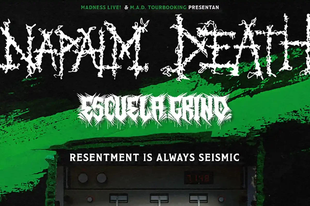 Escuela Grind, banda acompañante en la gira española de Napalm Death