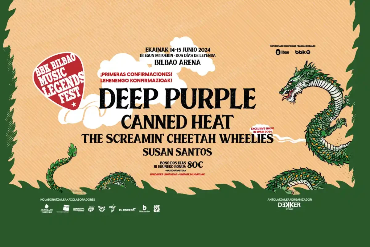 Primera tanda de confirmaciones del BBK Bilbao Music Legends Fest 2024