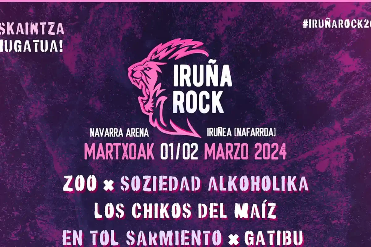 Cartel completo del Iruña Rock Festival 2024