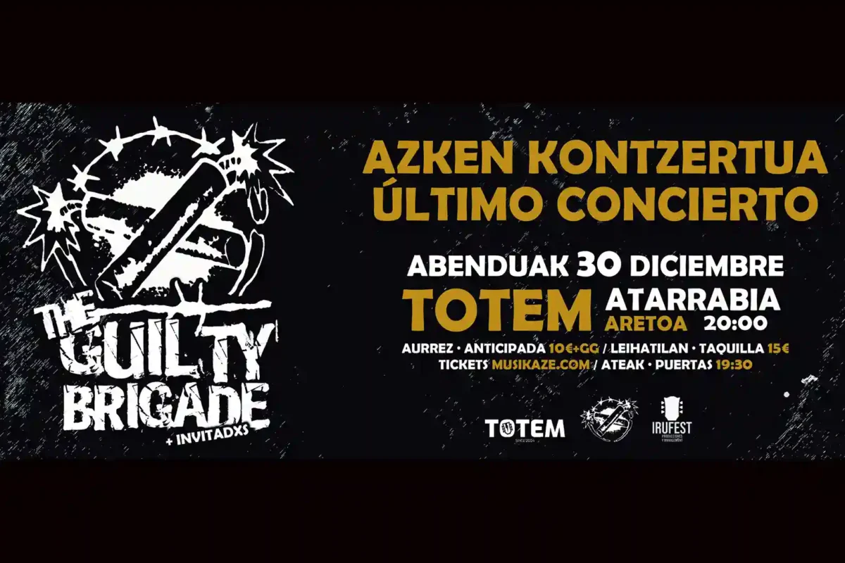 Artistas invitados para el último concierto de The Guitly Brigade