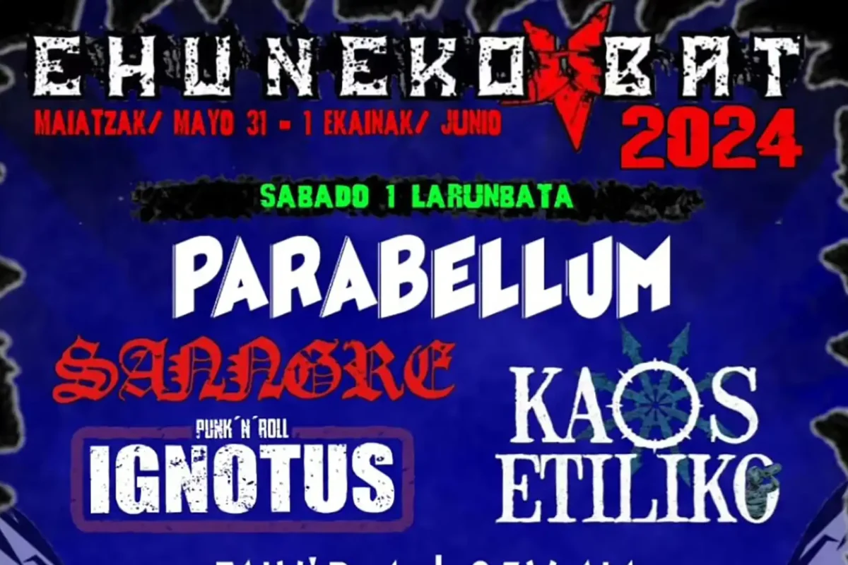Cartel del Ehuneko Bat 2024