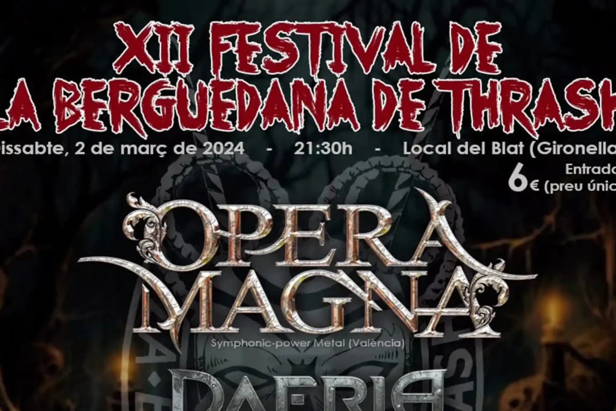 Cartel de la duodécima edición de La Berguedana de Thrash