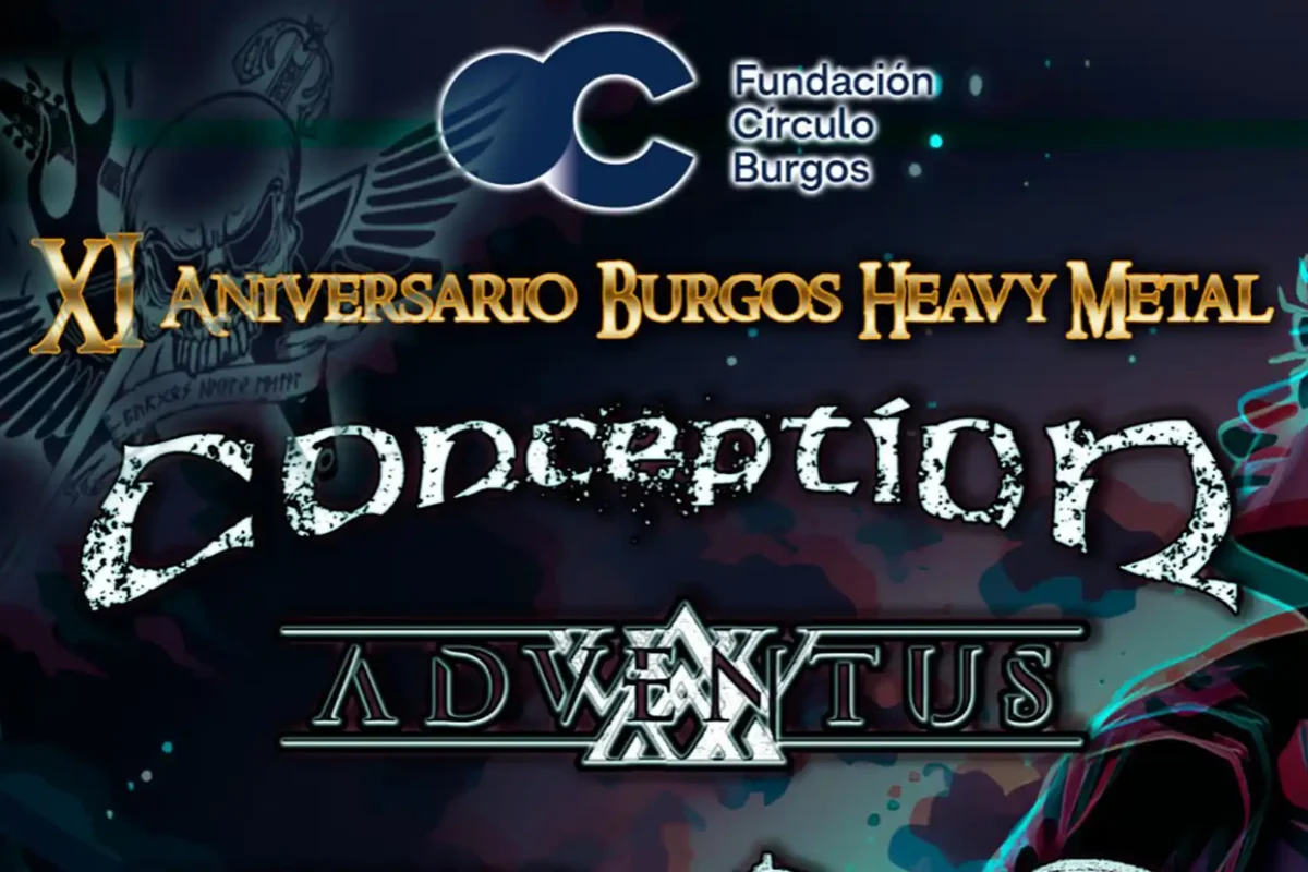 Cartel del undécimo aniversario de la Asociación Burgos Heavy Metal