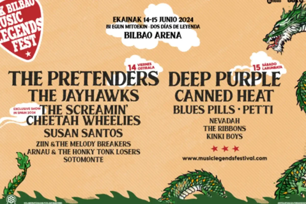 Cartel de la séptima edición del BBK Bilbao Music Legends Fest