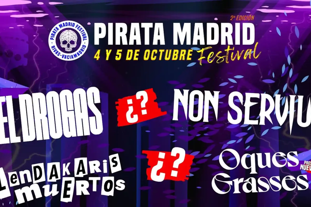 Cartel de la segunda edición del Pirata Madrid Festival