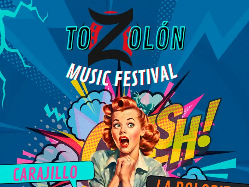 Cartel de la primera edición del Tozolón Music Festival