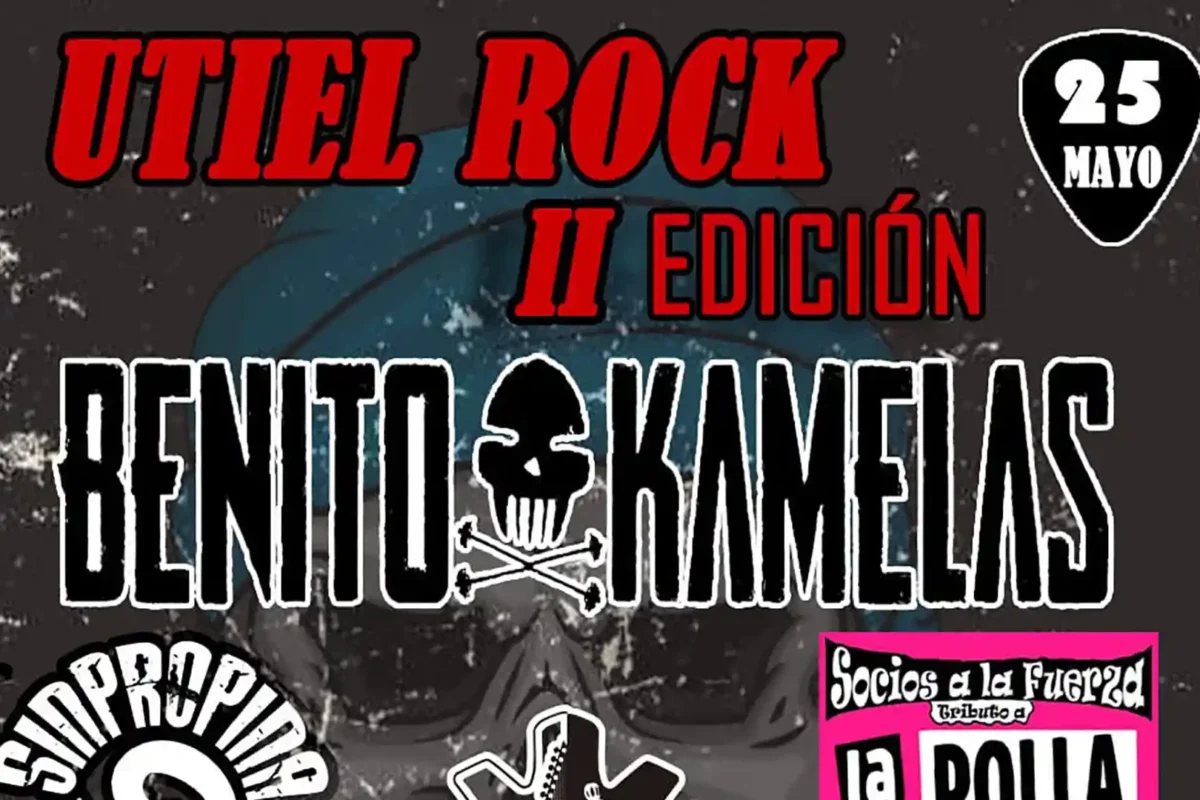 Cartel de la segunda edición del Utiel Rock