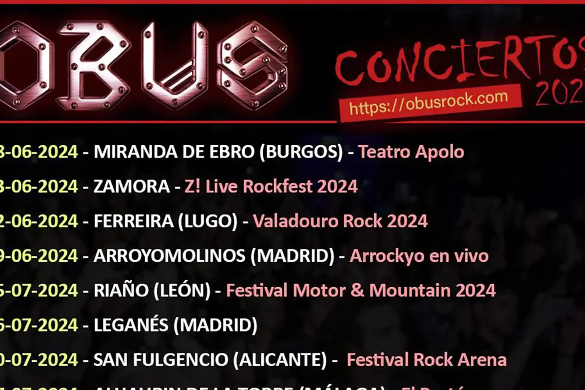 Nuevos conciertos de Obús