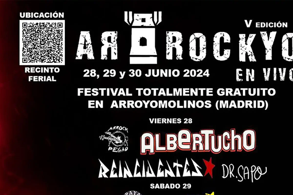 Cartel de la quinta edición del festival Arrockyo en Vivo