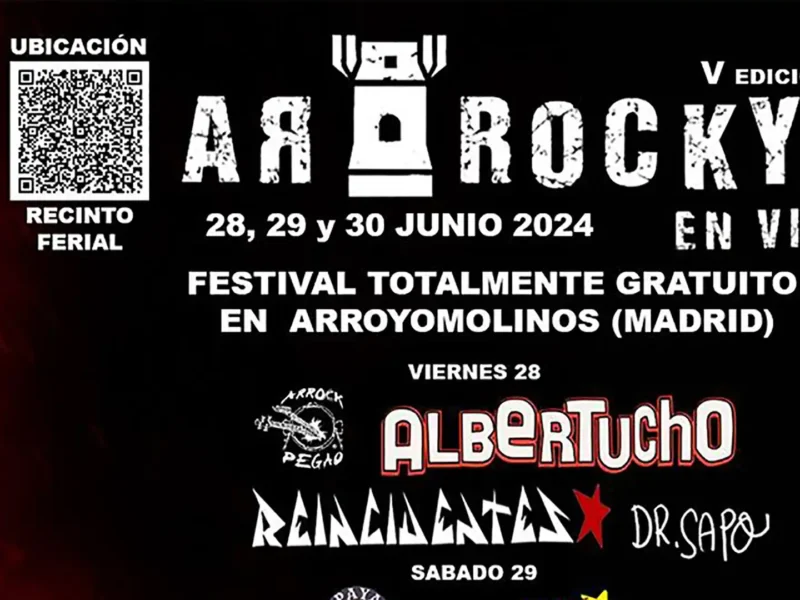 Cartel de la quinta edición del festival Arrockyo en Vivo
