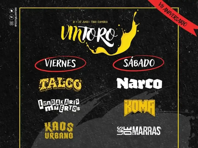 Horarios de la séptima edición del Festival Vintoro