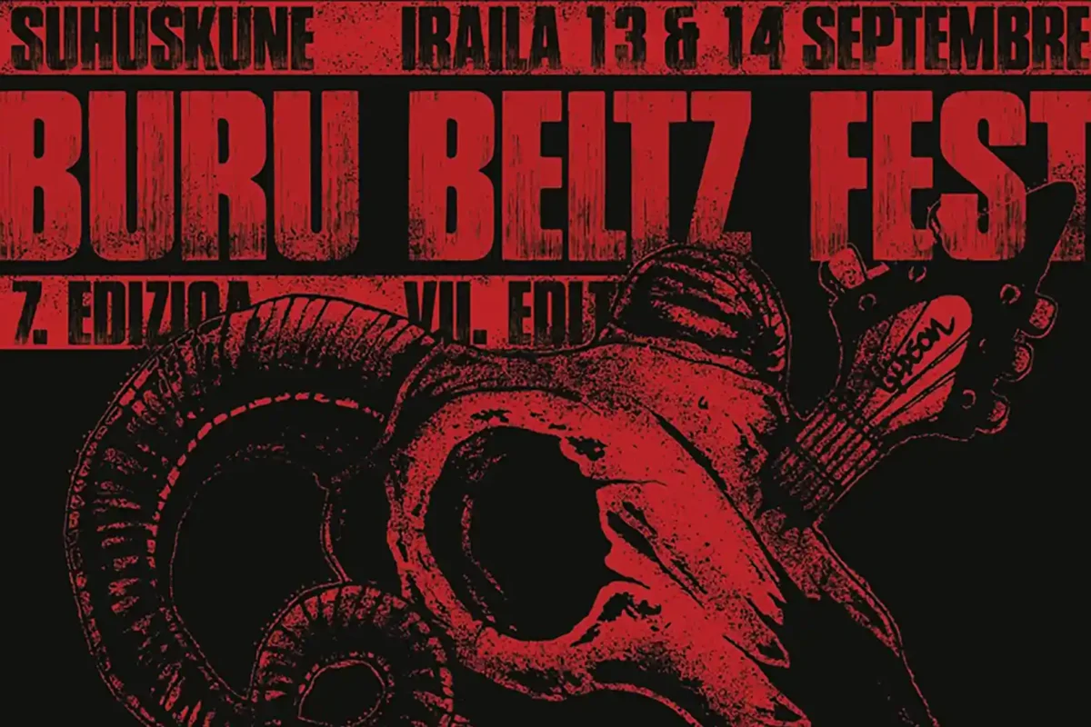 Cartel de la séptima edición del Buru Beltz Fest