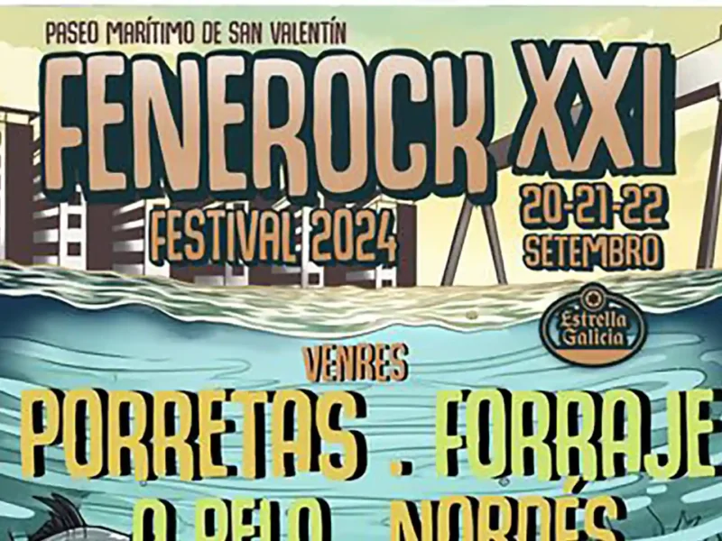 Cartel de la vigesimoprimera edición del Fenerock Festival