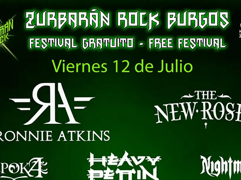 Horarios de la séptima edición del Zurbarán Rock Burgos
