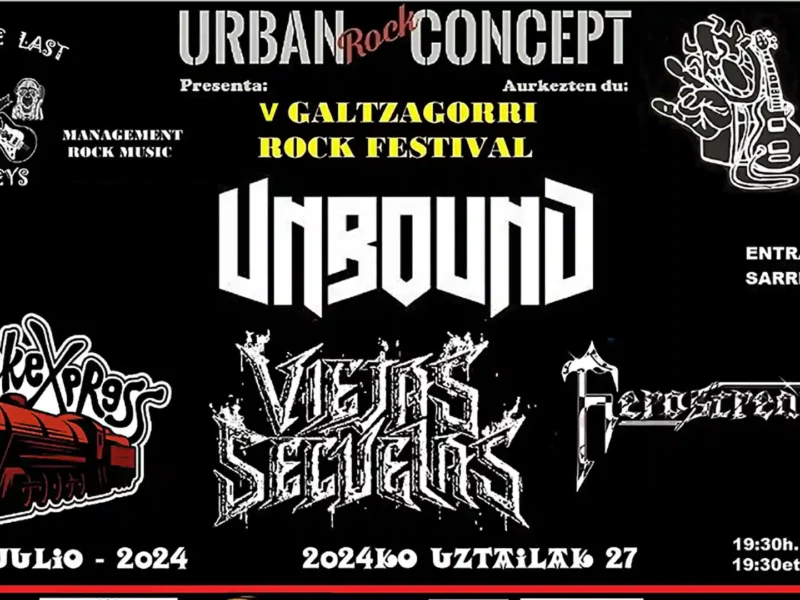 Unbound encabezará la quinta edición del Galtzagorri Rock Festival