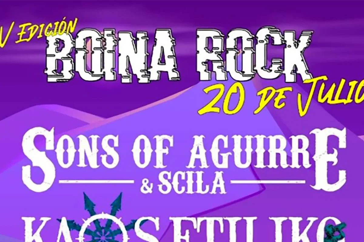 Cartel de la quinta edición del Boina Rock