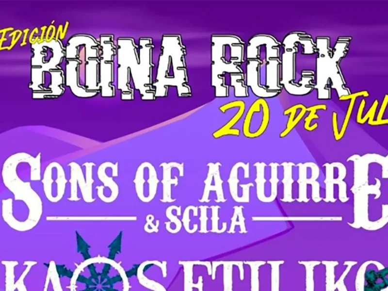 Cartel de la quinta edición del Boina Rock