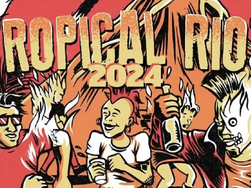 Cartel de la quinta edición del Tropical Riot