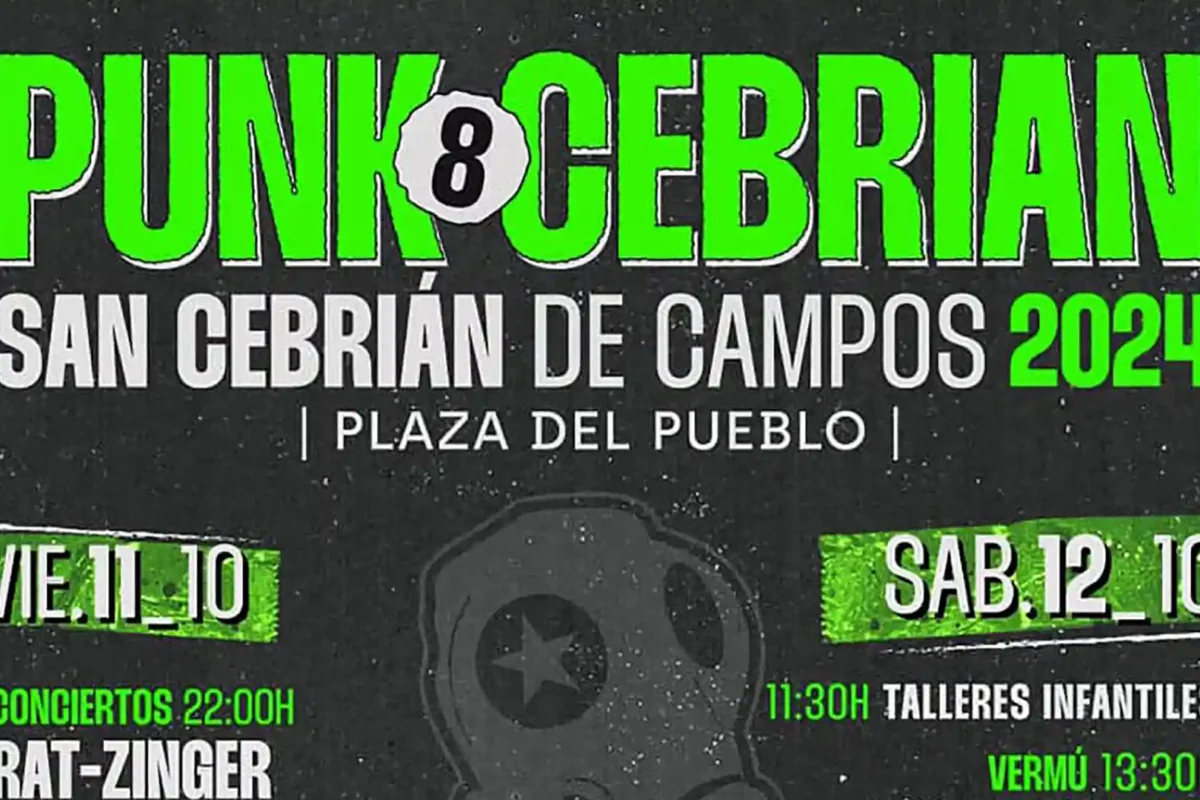 Cartel de la octava edición del Punk Cebrian