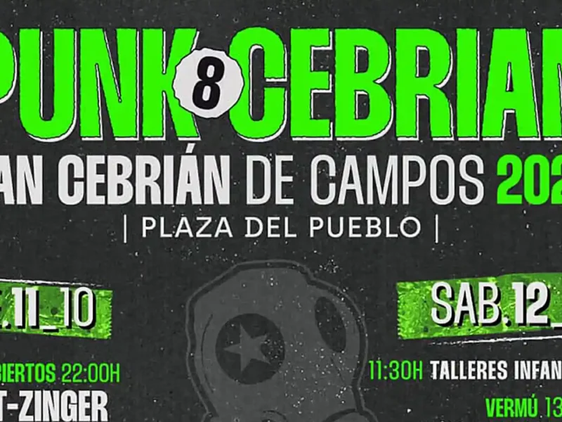 Cartel de la octava edición del Punk Cebrian