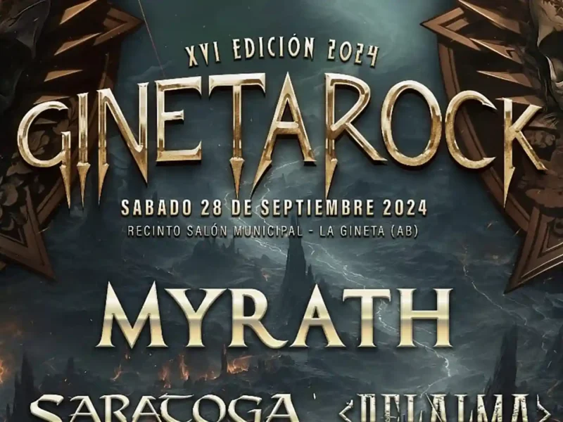 Cartel de la decimosexta edición del Ginetarock