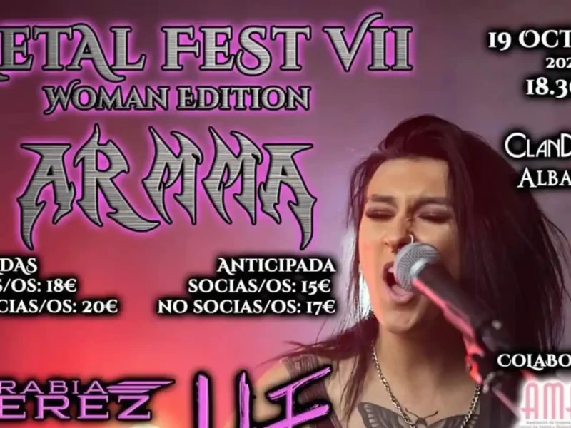 Cartel de la séptima edición del Armma Metal Fest