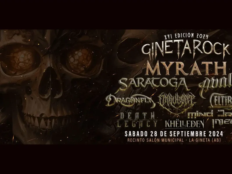 Horarios de la decimosexta edición del festival Ginetarock