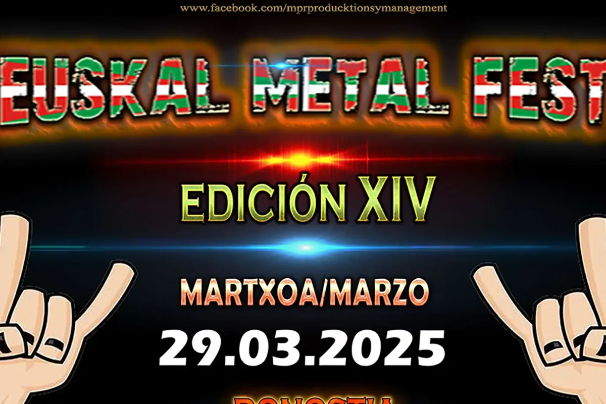 Fecha de la decimocuarta edición del Euskal Metal Fest