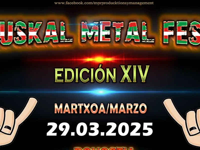 Fecha de la decimocuarta edición del Euskal Metal Fest
