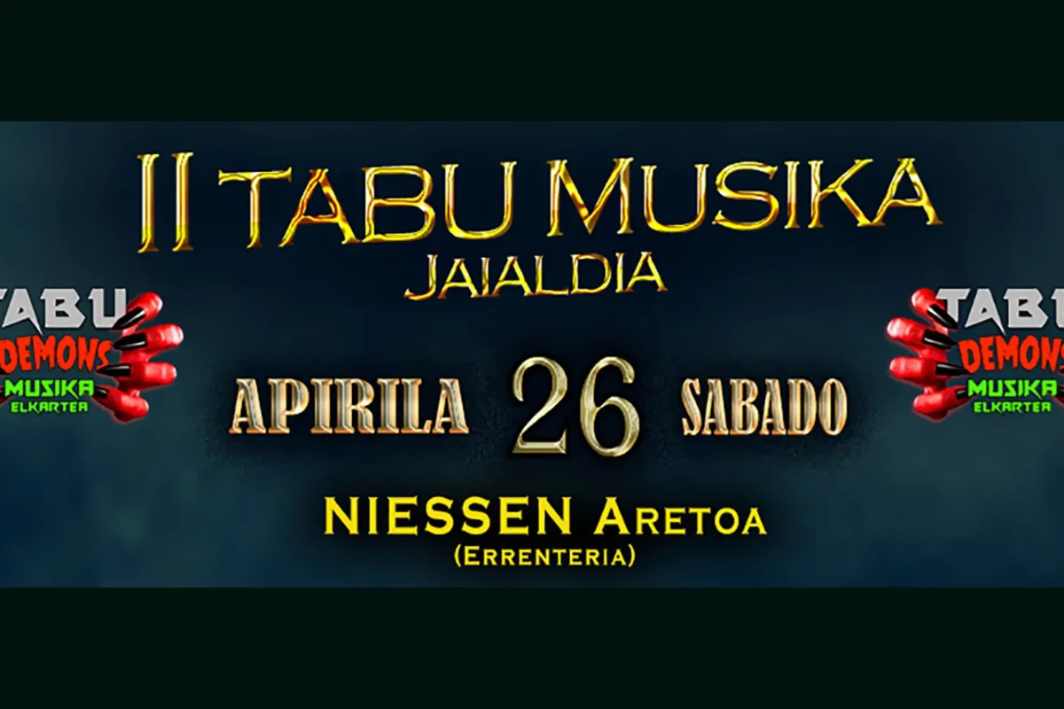 Fecha de la segunda edición del Tabu Musika Jaialdia