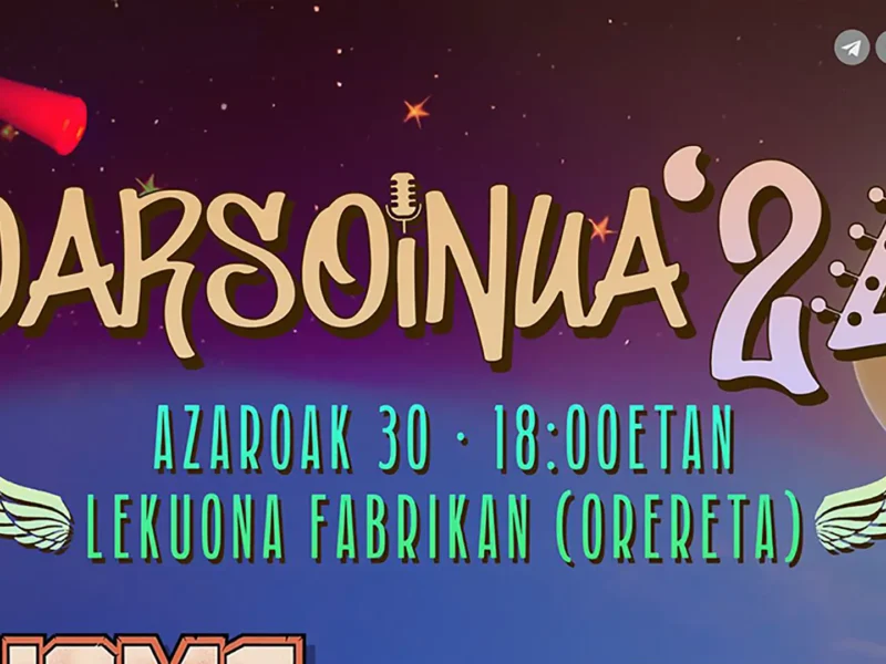 Mañana llega la duodécima edición del festival Oarsoinua con entradas agotadas