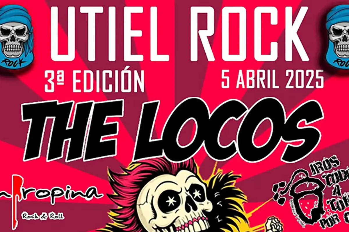 Cartel de la tercera edición del Utiel Rock