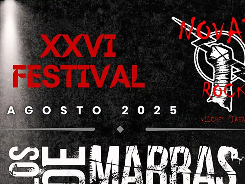 Cartel de la vigesimoquinta edición del festival Novato Rock