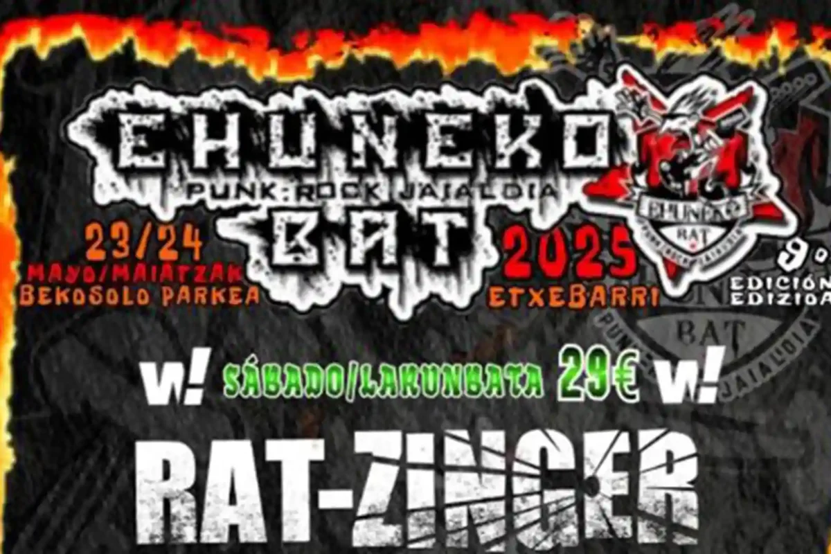 Cartel de la próxima edición del Ehuneko Bat