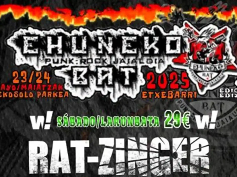 Cartel de la próxima edición del Ehuneko Bat