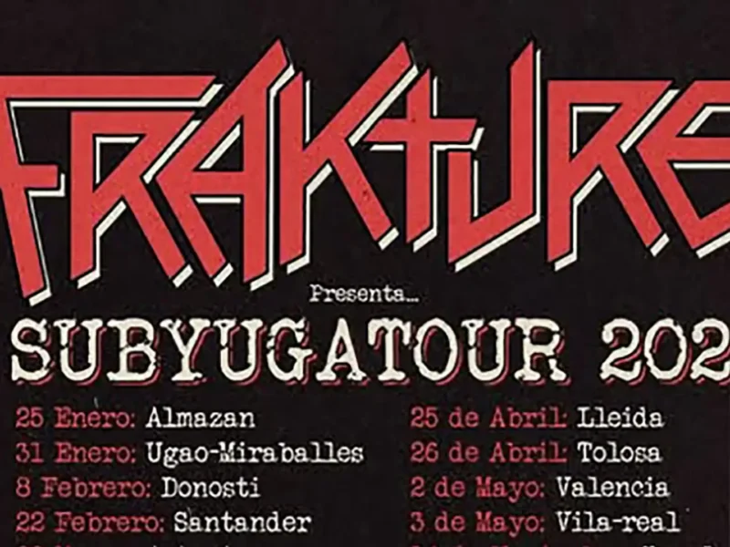 Frakture anuncia las fechas de su gira “Subyugatour 2025”