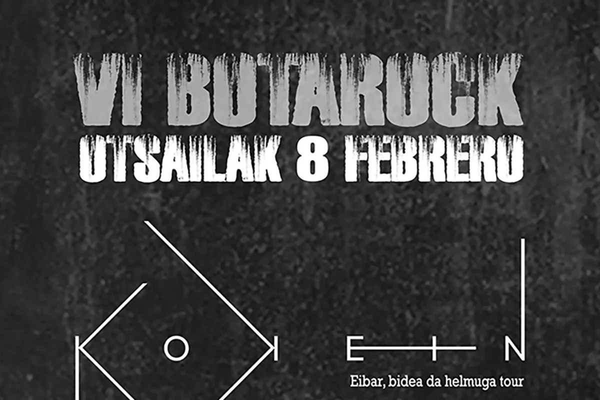 Cartel de la sexta edición del BotaRock