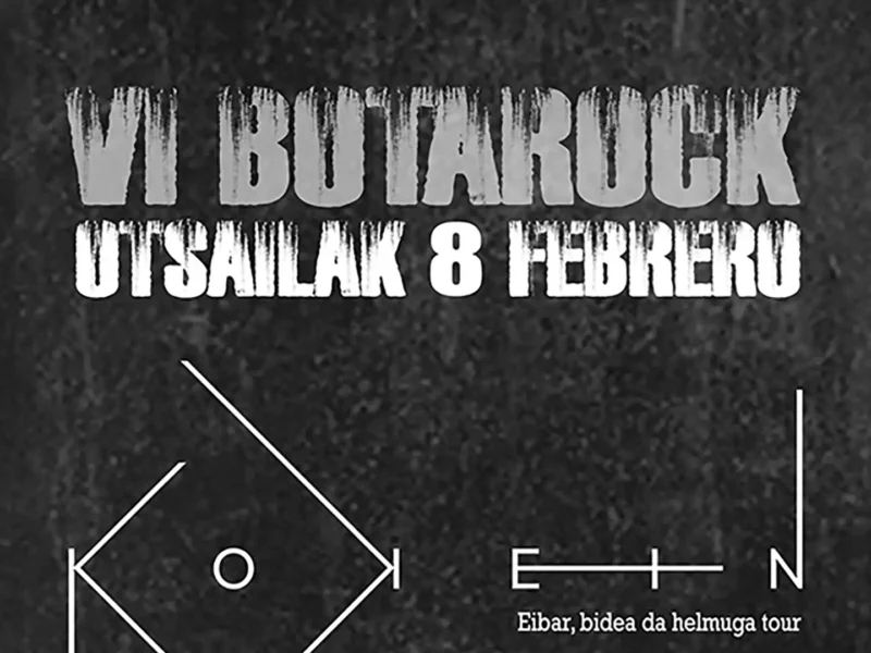 Cartel de la sexta edición del BotaRock