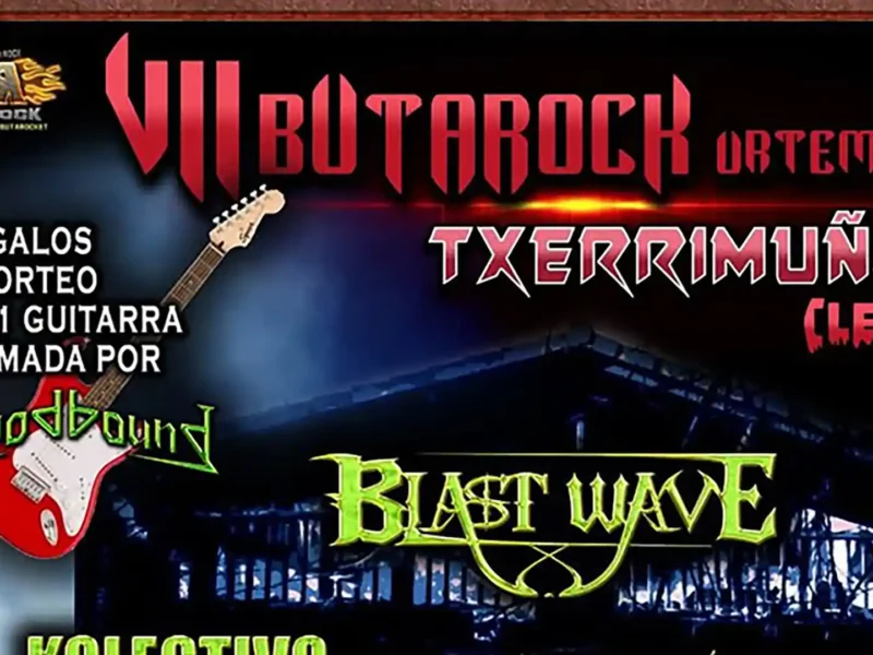 Cartel de la séptima edición del Butarock