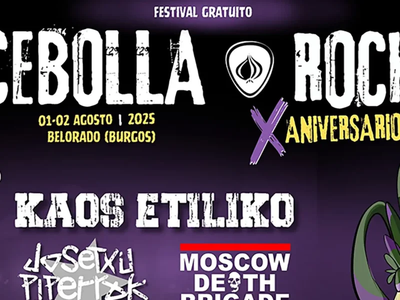 Cartel de la décima edición del Cebolla Rock