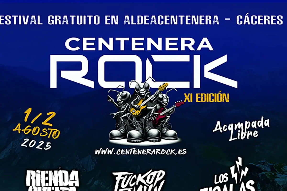 Cartel de la undécima edición del Centenera Rock