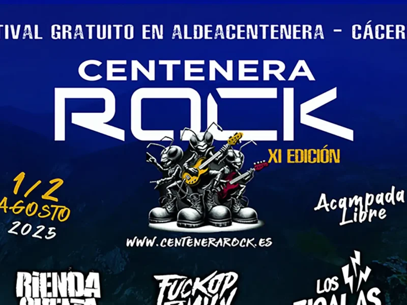 Cartel de la undécima edición del Centenera Rock